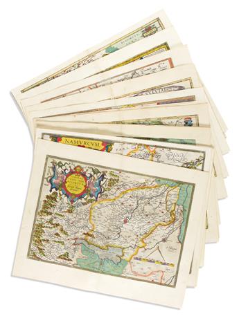ORTELIUS, ABRAHAM. Group of 26 double-page engraved European regional maps,